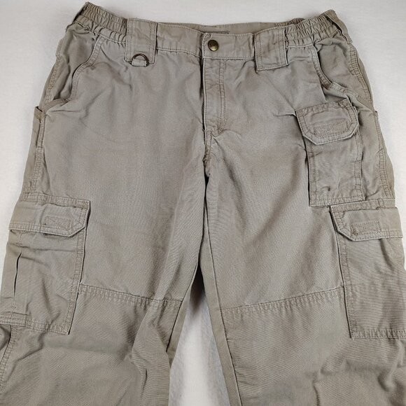 511 Tactical Pants Beige Tan Cargo Utility Canvas Womens sz 12 - Picture 3 of 10